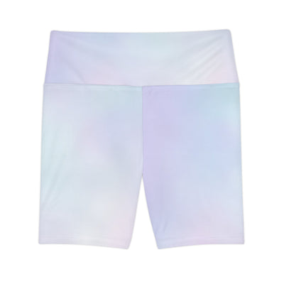 Purple pastel women's workout shorts